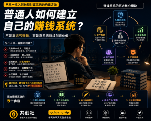 普通人如何建立自己的赚钱系统？从单一收入到长期财富系统的方法-共创社