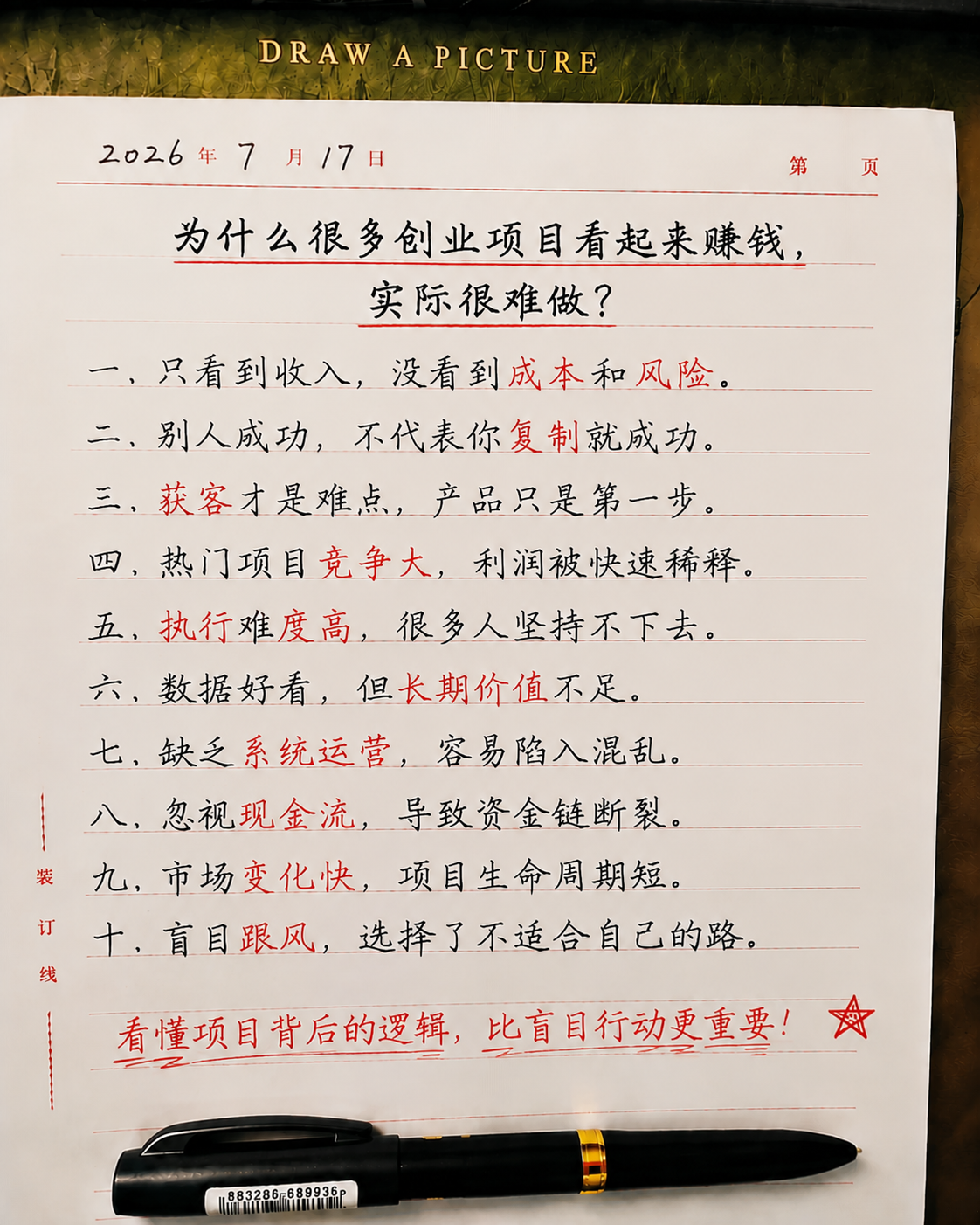为什么很多创业项目看起来赚钱，实际很难做？创业项目风险分析-共创社
