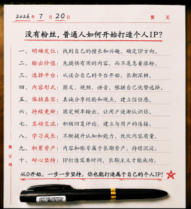 没有粉丝，普通人如何开始打造个人IP？个人IP打造完整方法-共创社