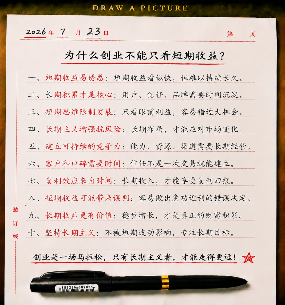 为什么创业不能只看短期收益？普通人创业更需要长期主义思维-共创社