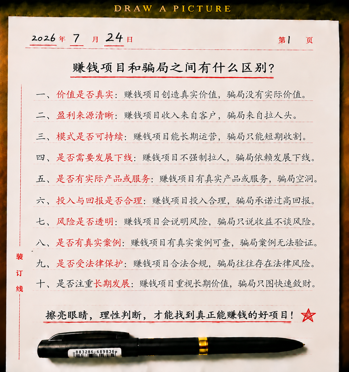 赚钱项目和骗局之间有什么区别？-共创社