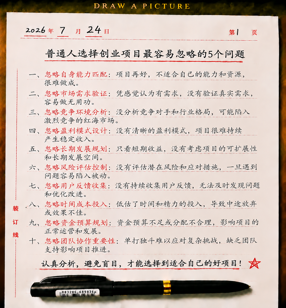 普通人选择创业项目最容易忽略的5个问题-共创社