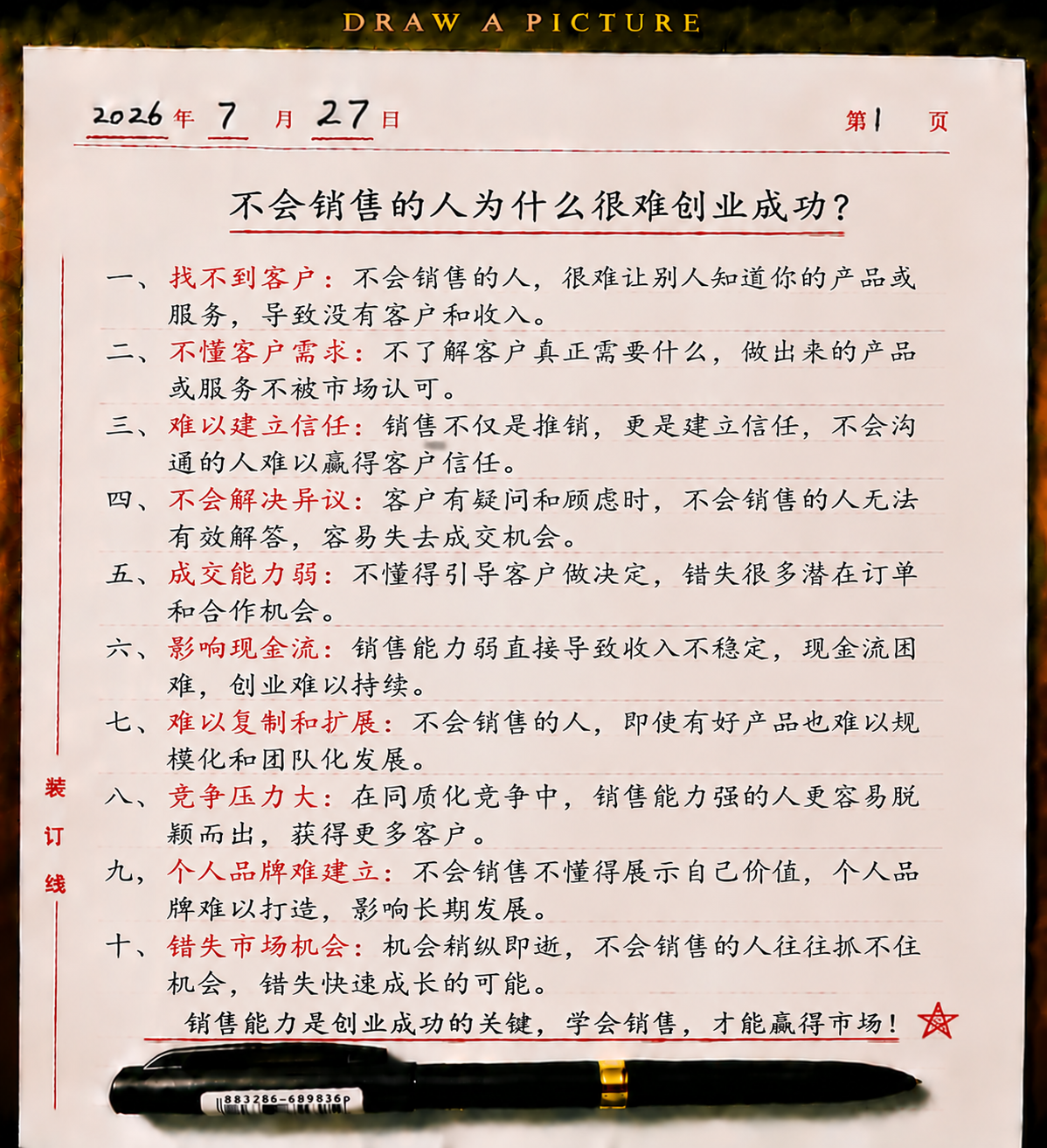 不会销售的人为什么很难创业成功？-共创社