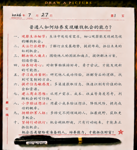 普通人如何培养发现赚钱机会的能力？-共创社