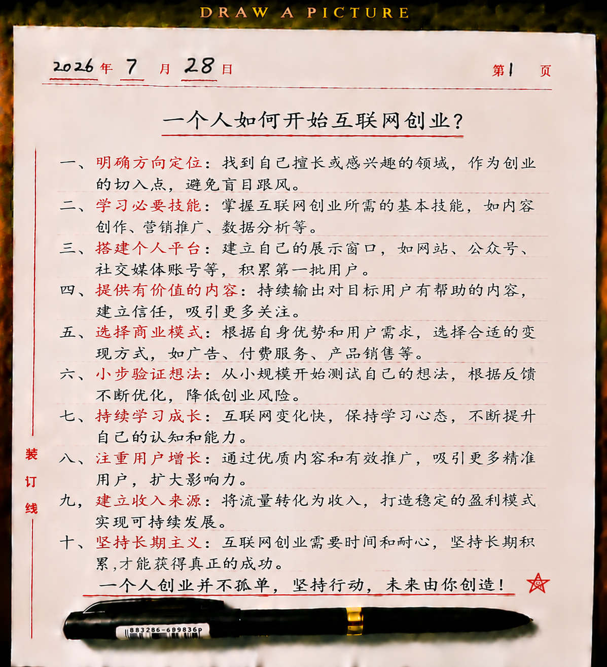 一个人如何开始互联网创业-共创社