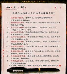 普通人如何建立自己的长期赚钱系统?-共创社