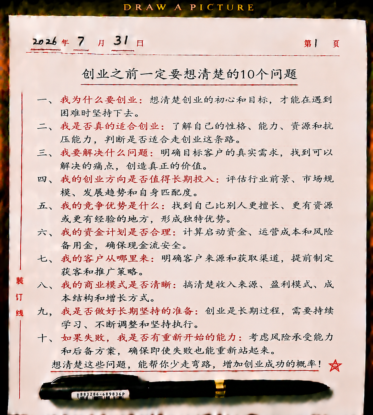 创业之前一定要想清楚的10个问题-共创社