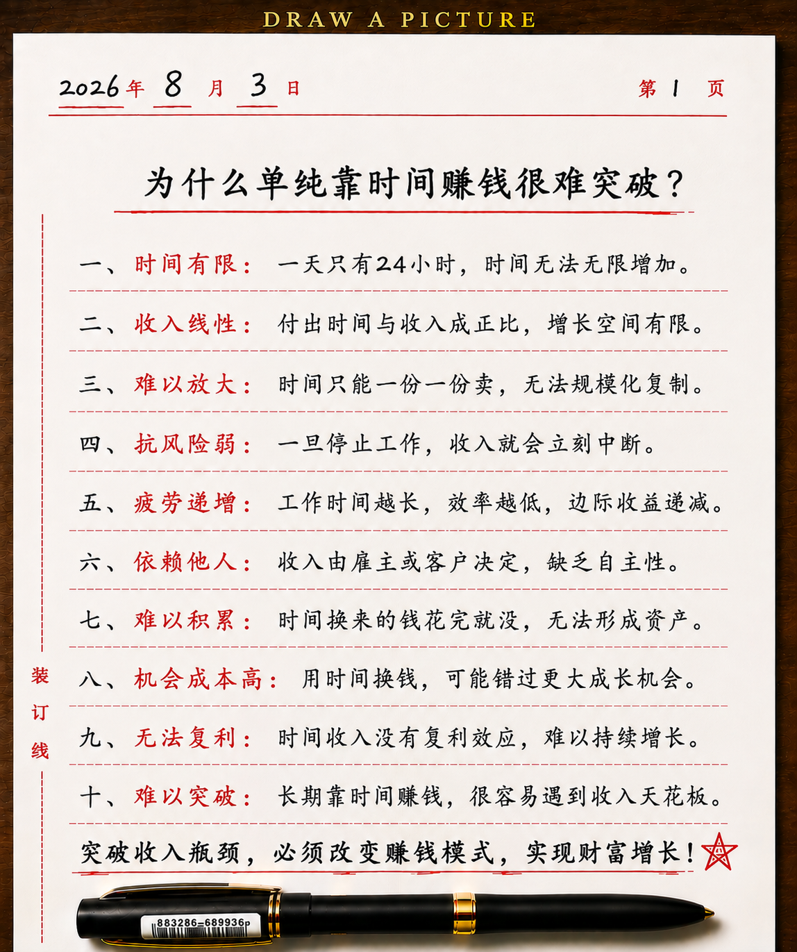 为什么单纯靠时间赚钱很难突破？-共创社