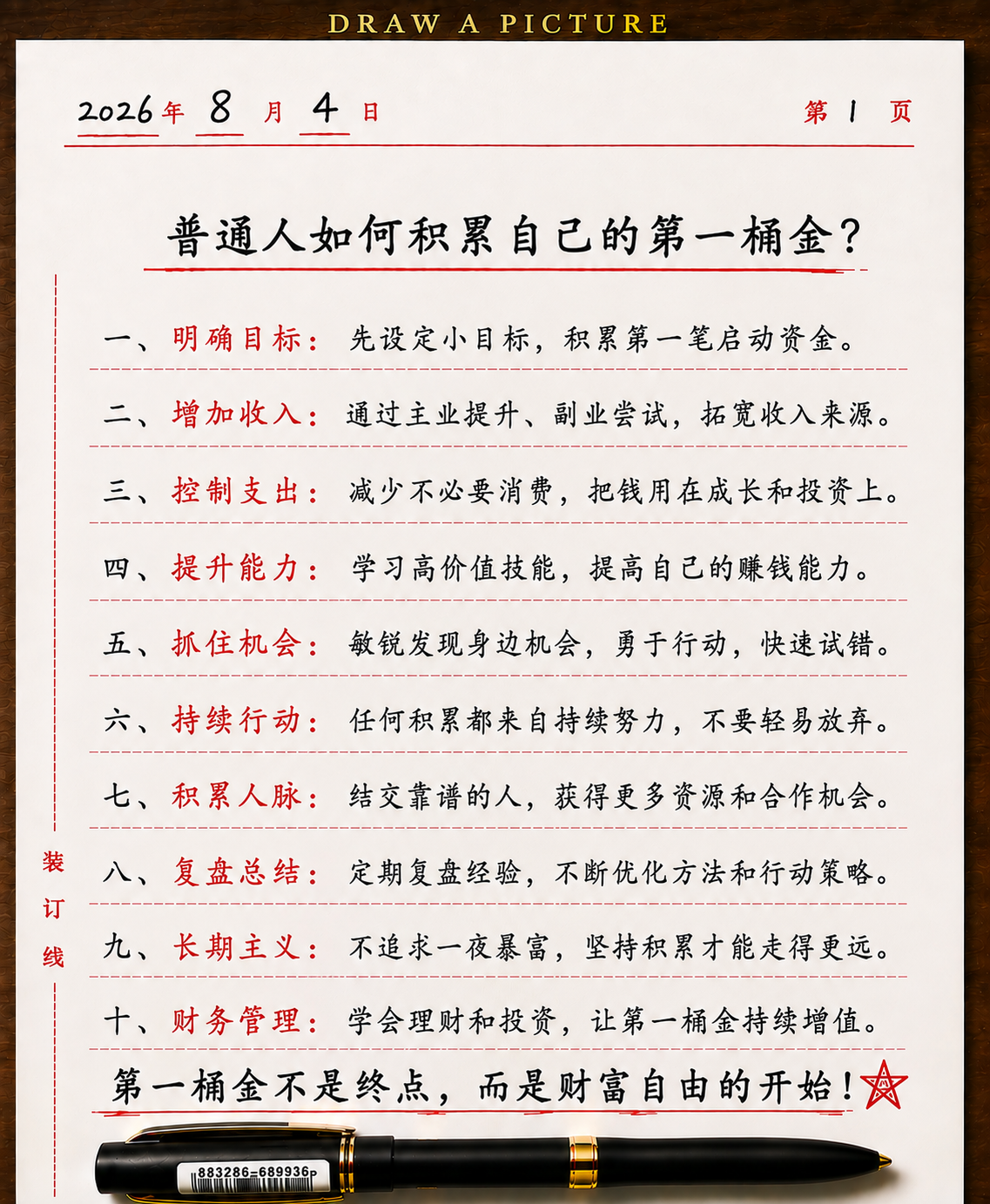 普通人如何积累自己的第一桶金?-共创社